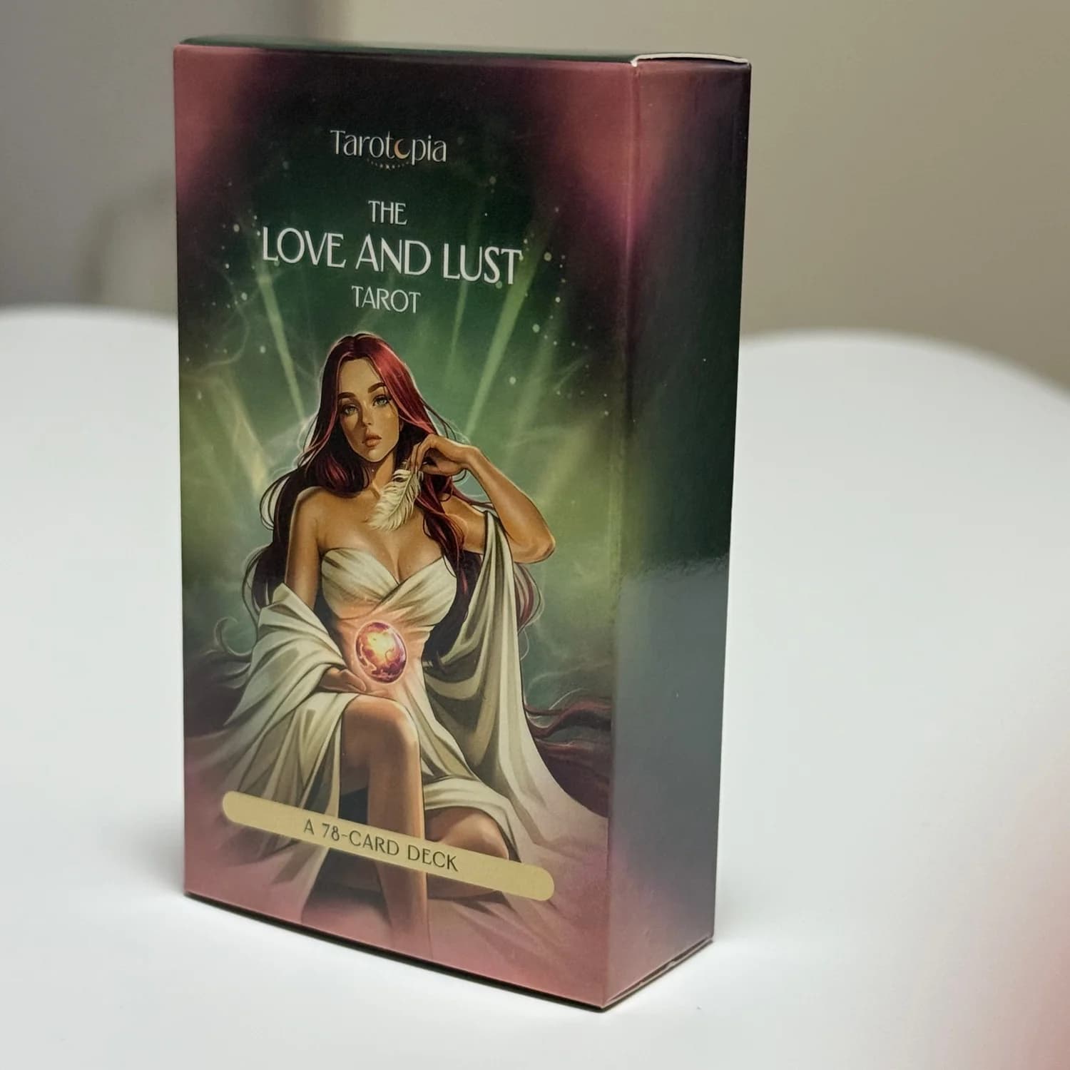Le Tarot de l'Amour et de la Passion, style art moderne, 10,3*6 cm, jeu de 78 cartes pour des lectur