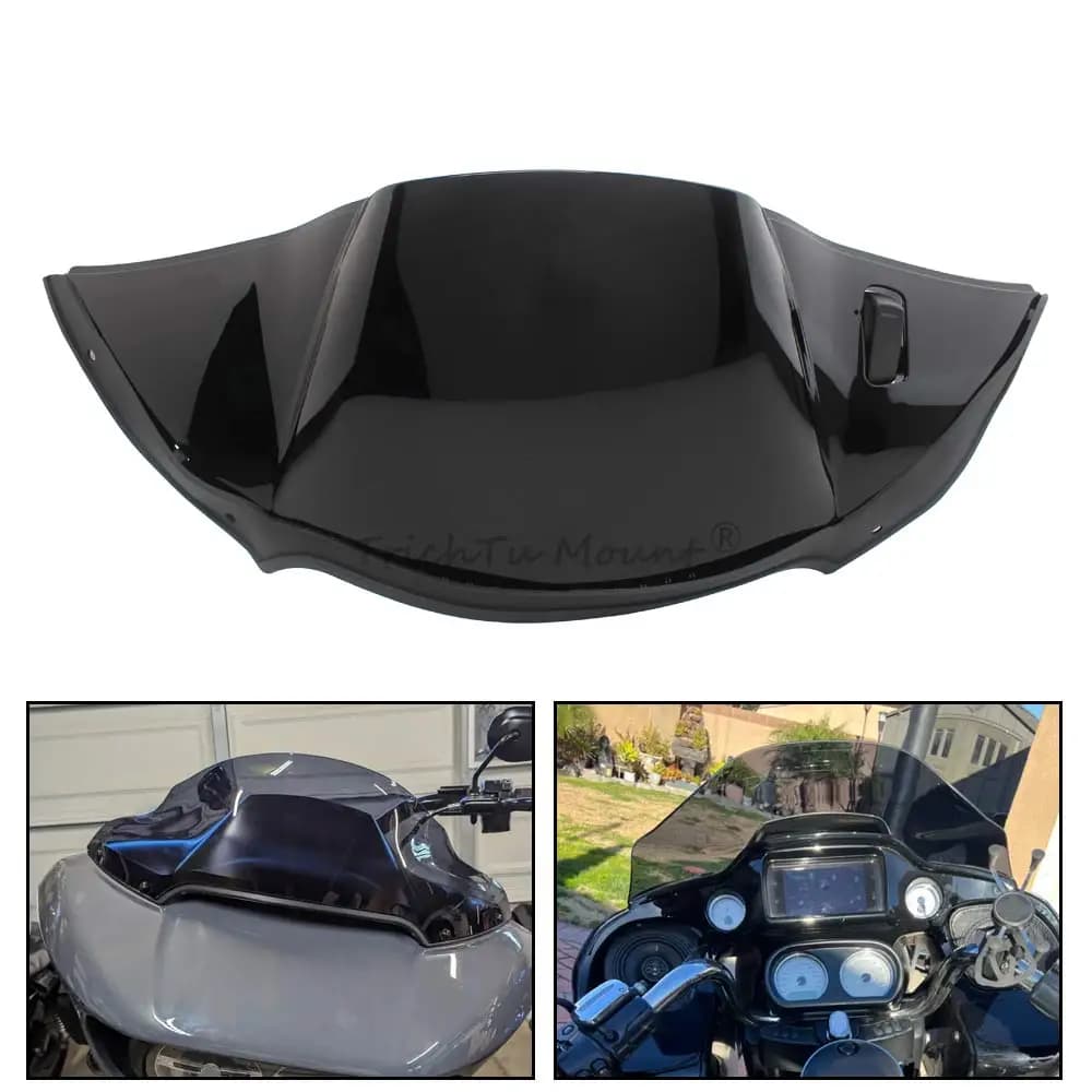 Couvercle de conduit d'air supérieur noir, accessoire de moto, couvercle de carénage en plastique AB