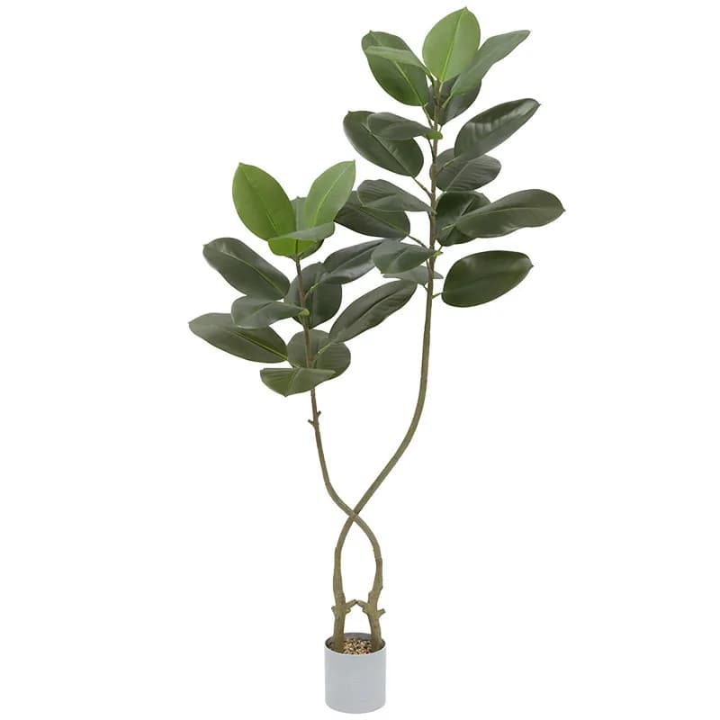 Décor à la maison décoratif intérieur soie vert Simulation arbres artificiel Ficus plante artificiel