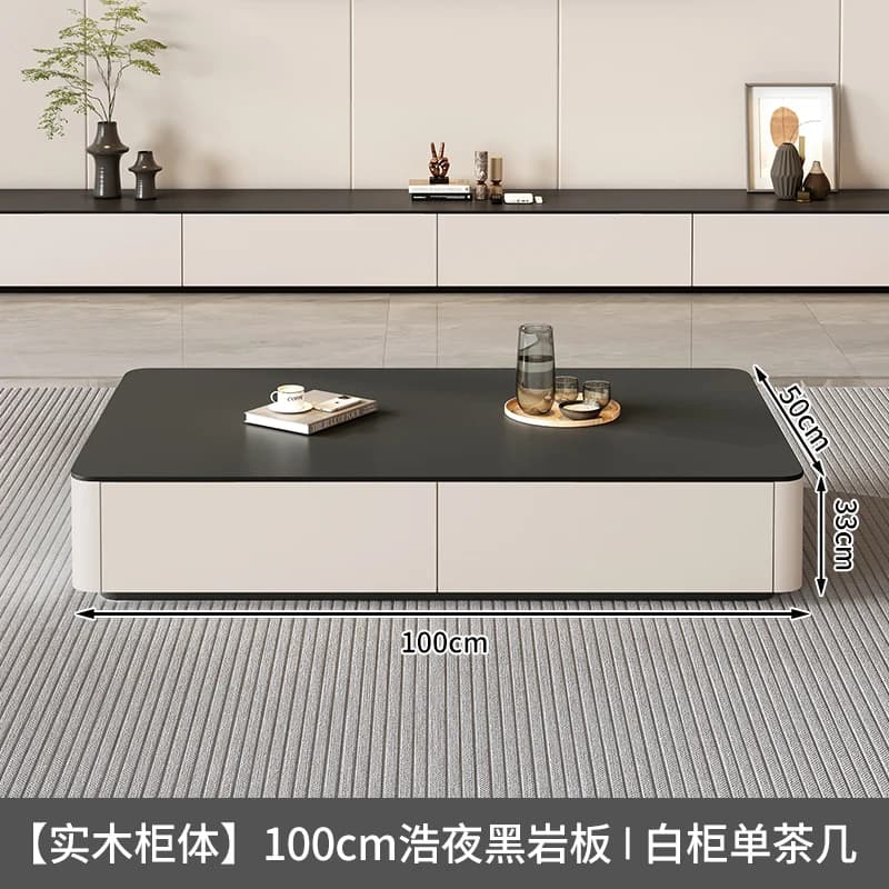Table basse carrée simple au design nordique, rangement de table moderne, meubles de salon de luxe