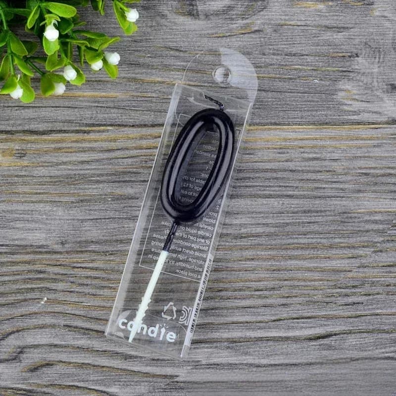 Bougies numériques noires/argent/or 0-9, sans fumée, décoration de gâteau de fête d'anniversaire, fo
