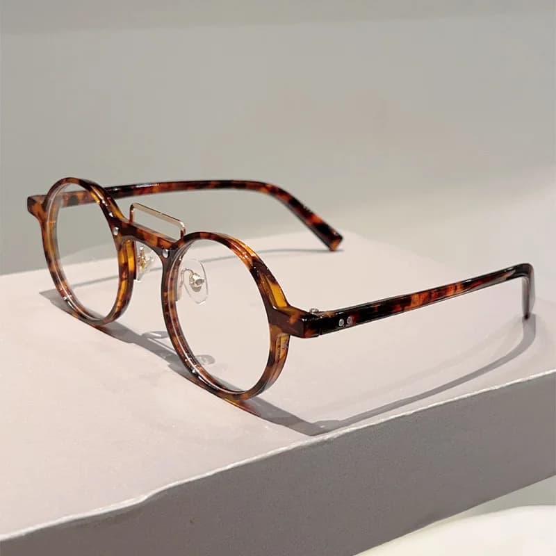 Mode femmes lunettes cadre hommes Vintage rond élégant cadre hypermétropie presbytie lecture lunette