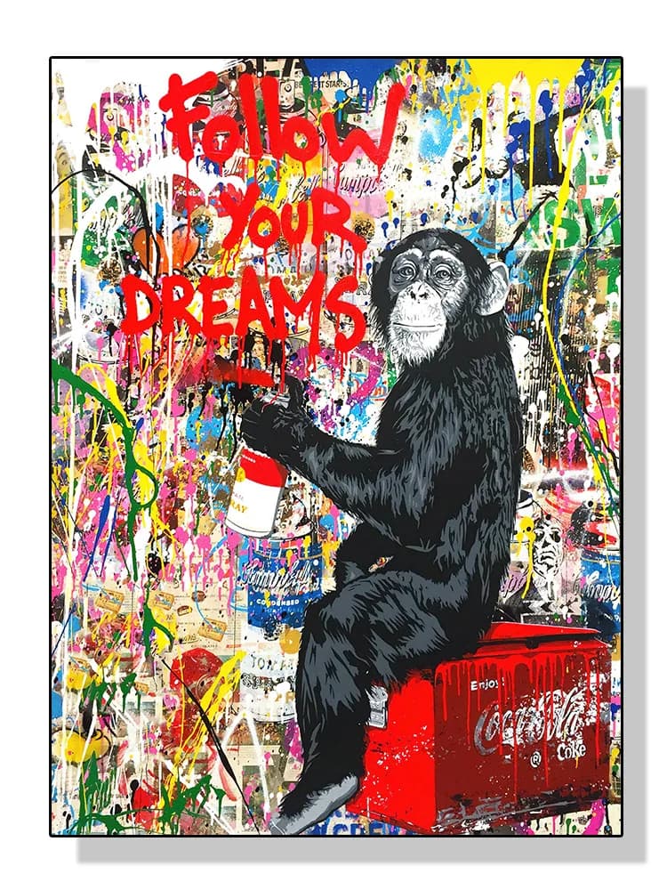 Graffiti Street Wall Art Pop Art affiches Banksy Portraits de personnes célèbres peintures à l'huile