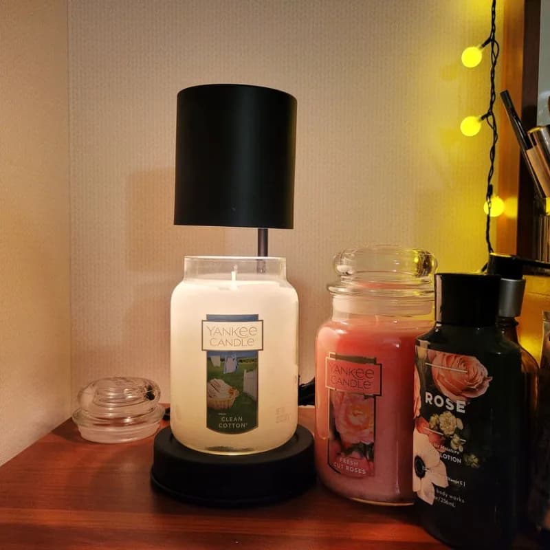 Lampe chauffe-bougie coréenne, plateau à bougies, bougeoir moderne à intensité variable, veilleuse électrique, lumière parfumée, éclairage de décoration de bureau