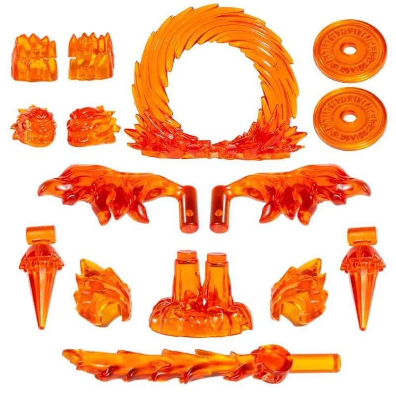Blocs d'armes Anime, accessoires à effets spéciaux pour jouet de 4cm, blocs de construction, briques MOC, jouets de bricolage pour enfants