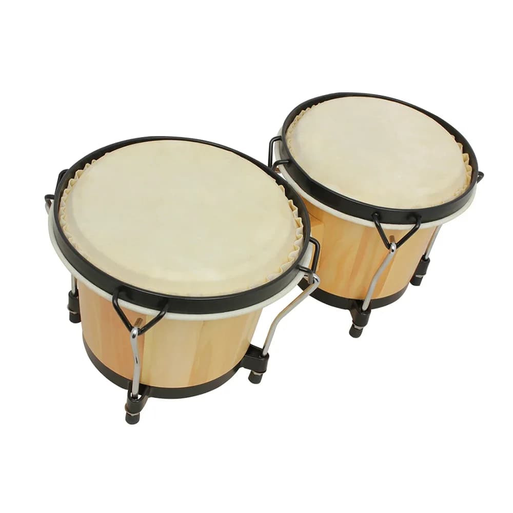 SLADE Bongo-Tambour Double en Bois Massif, Style Jazz Africain, Musique, Peau de Chèvre, Cubain, Portable, PerSCH