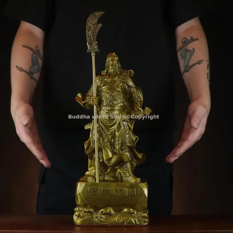 GUAN SHENG DI JUN GUAN GONG-Ornement en cuivre propice au bureau à domicile, Feng Shui, démon expulsé, recrutement d'argent, richesse, Asie, 2025