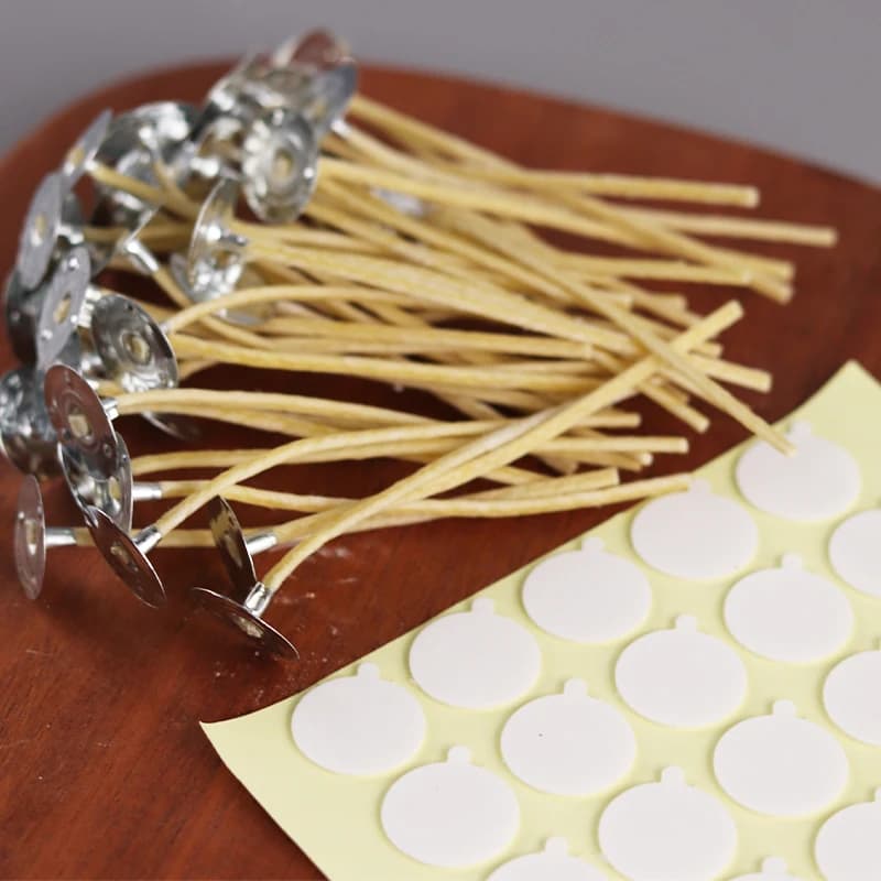 Mèches de cire d'abeille 9-20cm, 30 pièces, sans fumée, de haute qualité, avec Base à Clip, mèches pré-cirées pour la fabrication de bougies, accessoires de fête