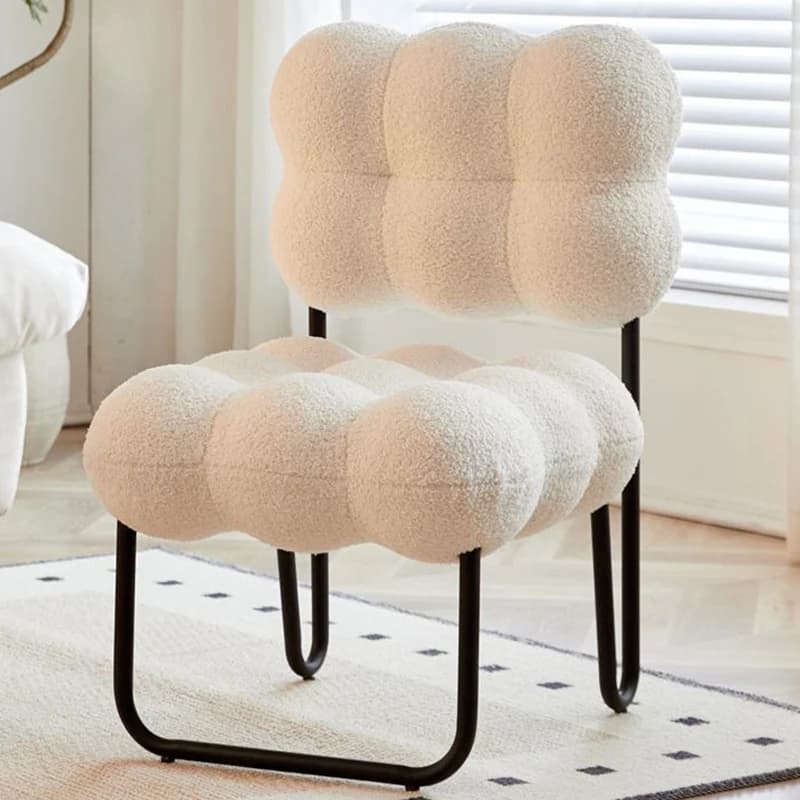 Chaises de salon maquillage chaises à dossier portables commode relaxante chaise de vanité confortable meubles de maison ergonomiques nordiques