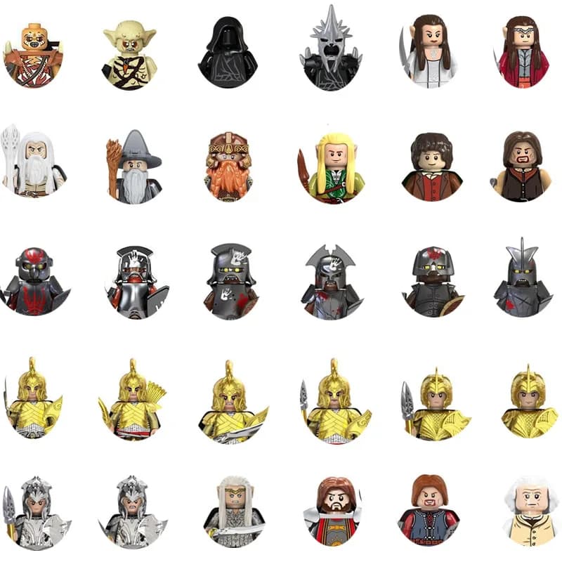 Figurines d'action Le Seigneur des Anneaux, blocs de construction, jouets Hobbit, briques de construction, cadeau