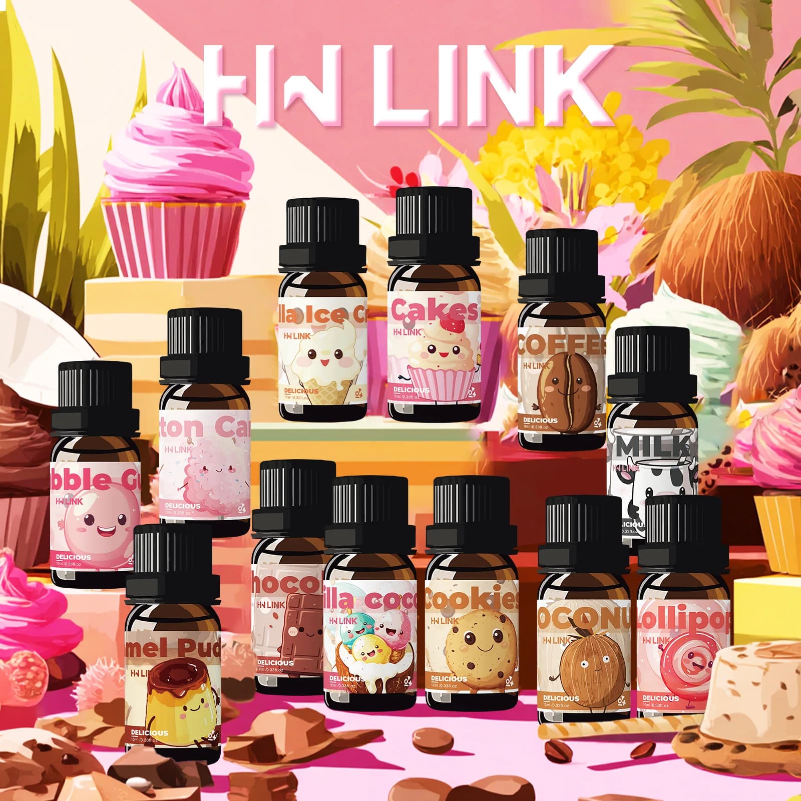 Huiles essentielles délicieuses de 10 ml, 12 parfums, pour la fabrication de bougies, l'aromathérapie, les diffuseurs, les soins à domicile, parfum longue durée