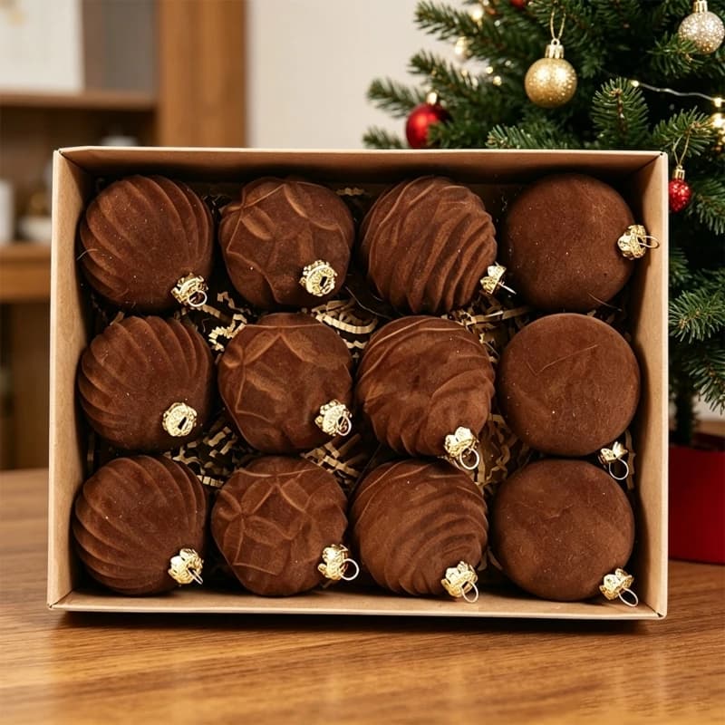 Ensemble 12 boules d'arbre noël, ornement coloré pour usage intérieur extérieur, fournitures décoration fête